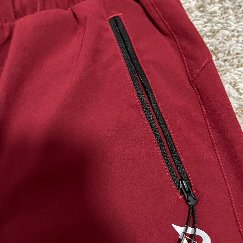 Red Elastic Waist Pants - Picture 6 of 8